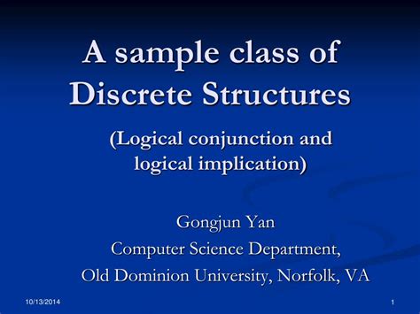 Ppt A Sample Class Of Discrete Structures Powerpoint Presentation