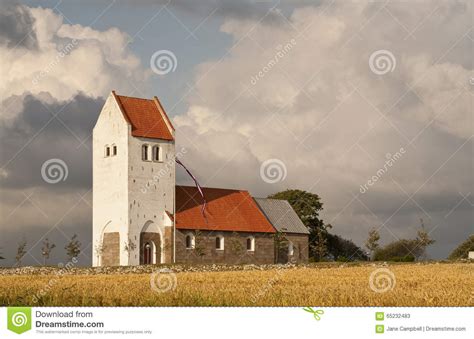 Traditional Danish Church Stock Image Image Of Distinctive 65232483