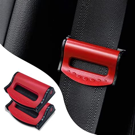 gseigvee 2 pack car seat belt clip seatbelt adjuster for adults comfort universal