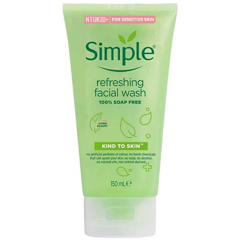 Buy Simple Kind To Skin Refreshing Facial Wash Gel 150ml Online In