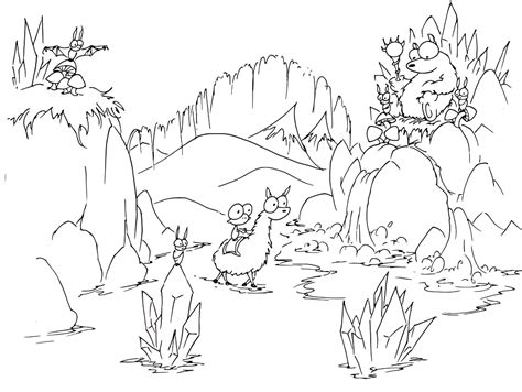 Cave Coloring Pages At Free Printable Colorings
