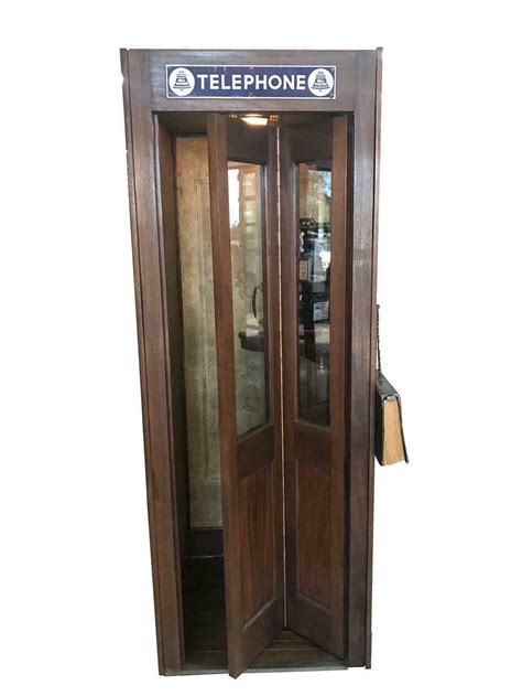 1930s Bell Systems Wooden Telephone Booth