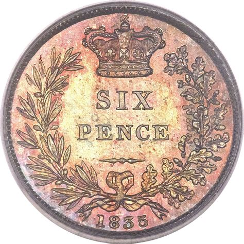 British 6 Pence 1831 1837 William Iv Foreign Currency