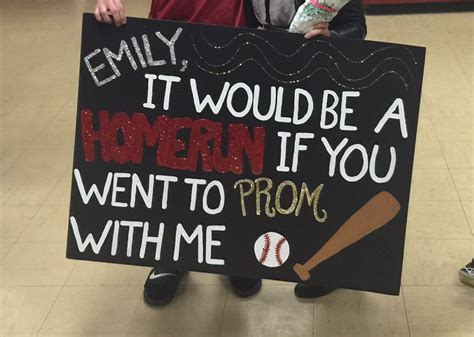 Baseball Promposal Baseball Promposal Cute Prom Proposals Asking To