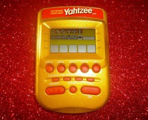 Yahtzee Handheld Electronic Game 2002 Gold Case Edition By Parker
