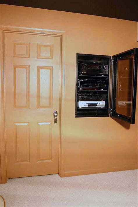 Audio rack with glass doors. Anyone build in-wall rack (+glass door?) for centralized A ...