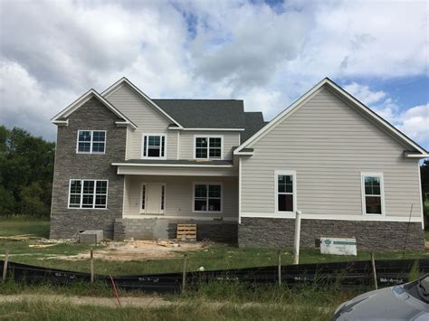 Your business address and contact information. New house is coming along. Sherwin Williams Alpaca with Gray Southeastern… | Exterior paint ...