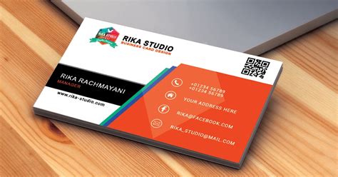 Cara Membuat Kartu Nama Dengan Photoshop Business Cards Design Rika