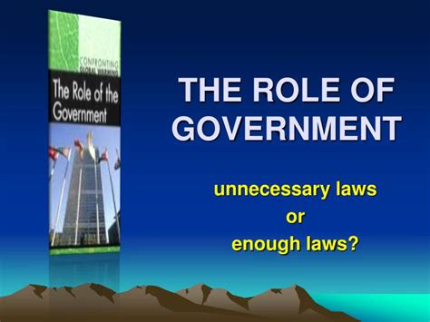 Ppt The Role Of Government Powerpoint Presentation Free Download