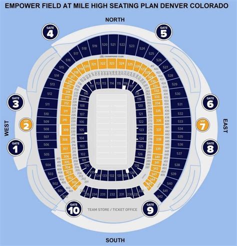 Empower Field At Mile High Seating Map Parking Map Ticket Price Booking