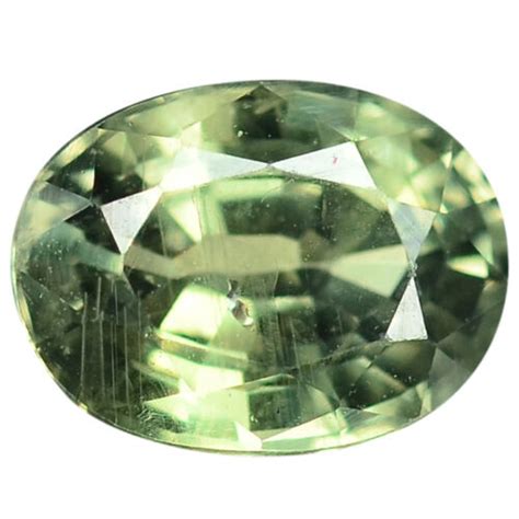 19 Ct Natural Green Sapphire Oval Cut Gemstone With Glc Certify Ebay