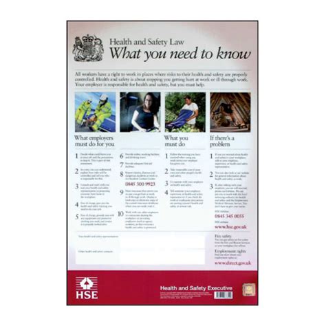 Centurion Official Health And Safety Posters Safety Posters Safety Signs And Supplies Signs