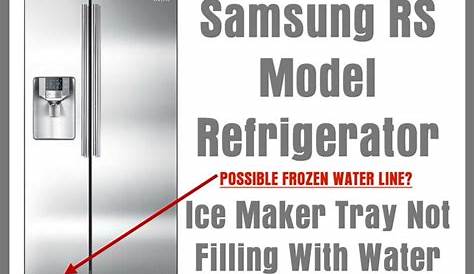 Samsung RS Refrigerator Ice Maker Tray Not Filling With Water