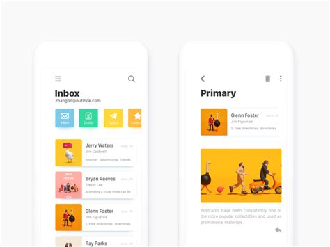 Inbox — Ui Exploration By Rhino Design On Dribbble