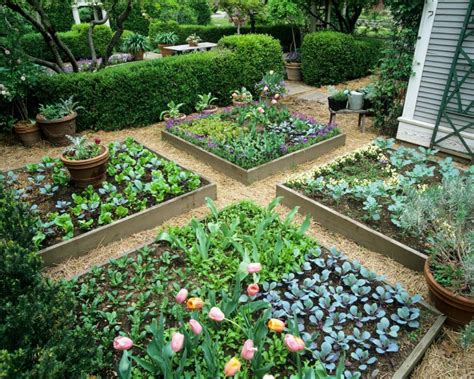 Modern Kitchen Garden Design Of CI Intensive Gardening Allows A Lot Of Produce To Grow In A