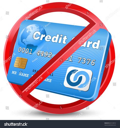 On the gift card page, tap send. No Credit Card Allowed Sign Stock Vector 83129014 - Shutterstock