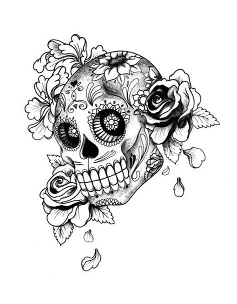 143 Best Sugar Skull Tattoos And Designs Images On Pinterest