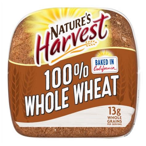 Natures Harvest 100 Whole Wheat Bread 20 Oz City Market
