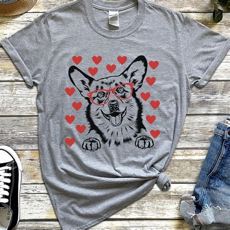 Corgi Love Shirt Cute Corgi T Shirts Corgi Mama T T Etsy Uk