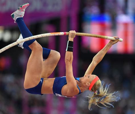 If there is a violation of the rules, please click the report button and leave a report, and also message the moderator team and report the problem. SANDI MORRIS at Women's Pole Vault Final at IAAF World ...