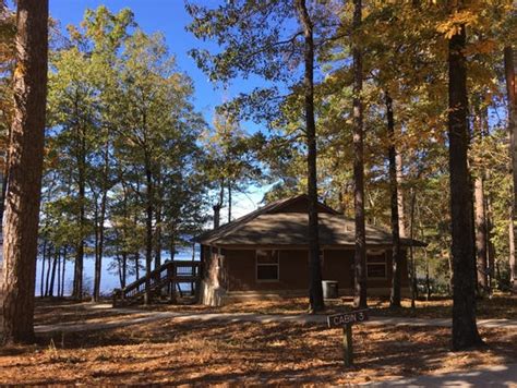 Although there was a walk to the cabin from parking it wasn't bad and basically three stair steps and you were in the cabin and ours didn't have a long stairway to. Jimmie Davis State Park: Top picks of things to do