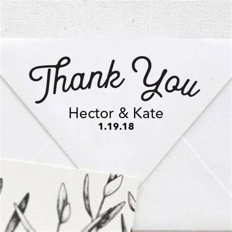 Wedding Stamp Wedding Favor Thank You Stamp Wedding Favor Etsy