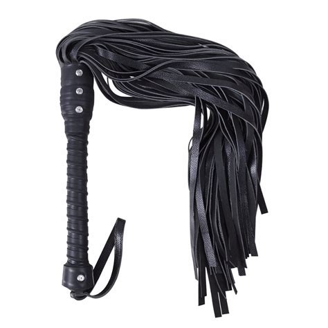 Huge Genuine Leather Whip Flogger Ass Spanking Bondage Slave Restraints Fetish Sex Products