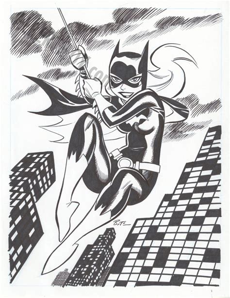 Comic Art For Sale From Albert Moy Batgirl Page 2 By Bruce Timm