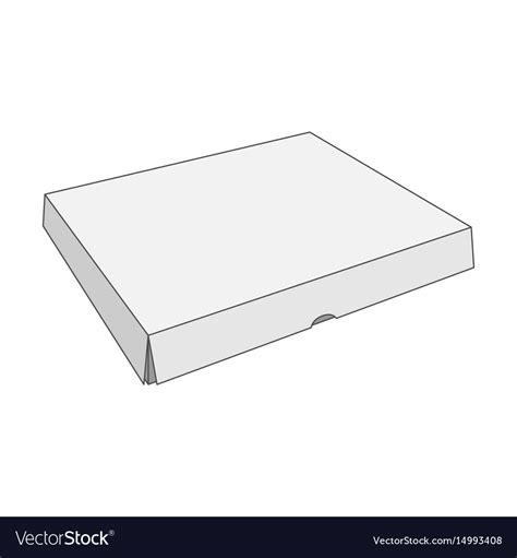 Paper White Box Template Royalty Free Vector Image