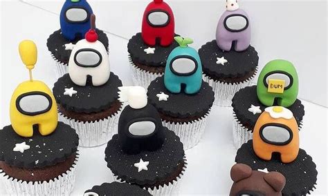 Cupcakes Among Us Πώς θα τα φτιάξετε Bocaditos Para Cumpleaños