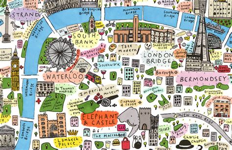 Mappa Di Londra Living London Way