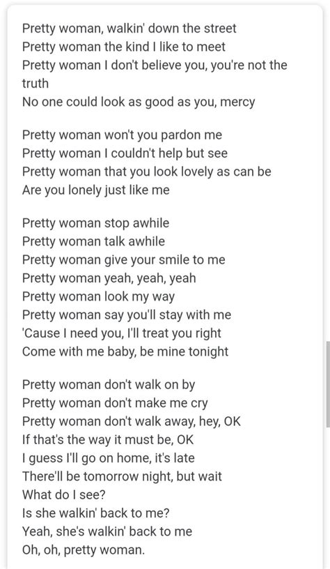 Pretty Woman Lyrics
