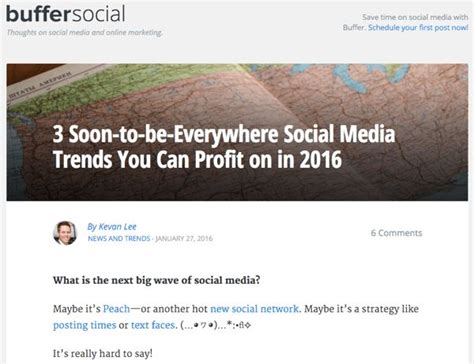 Buffer Social Blog Social Media Examiner Social Media Trends Internet