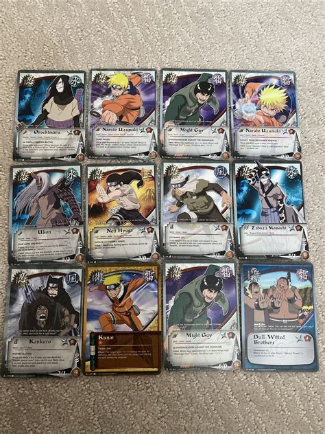 Naruto Cards Lot Of 38 Cards Mint Condition Preowned Ebay