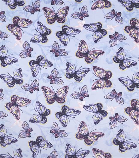 Purple Butterflies Soft And Minky Fleece Fabric Joann