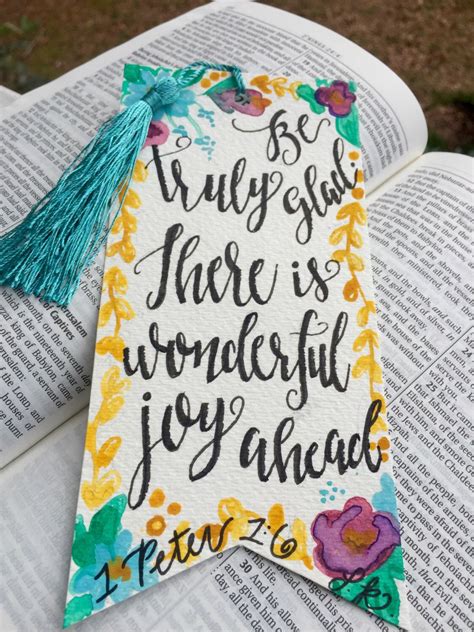 Handmade Bible Verse Bookmark By Lyndsierookscreation On Etsy