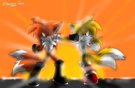 Dark Tails Vs Tails Contest By Zhenghwang On Deviantart