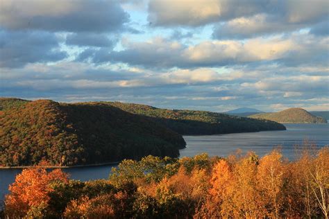 Quabbin Reservoir Foliage View Photograph By John Burk