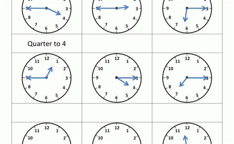 clock worksheet quarter past and quarter to printable otosection