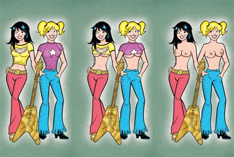 Rule Girls Archie Comics Betty And Veronica Betty Cooper Black Hair Blonde Hair Female
