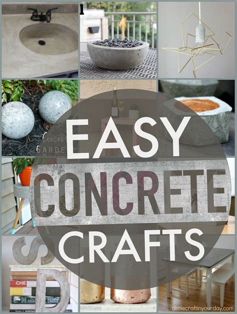 Easy Concrete Projects A Little Craft In Your Day Concrete Crafts