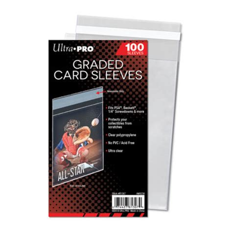 Ultra Pro Graded Card Resealable Sleeves 100ct