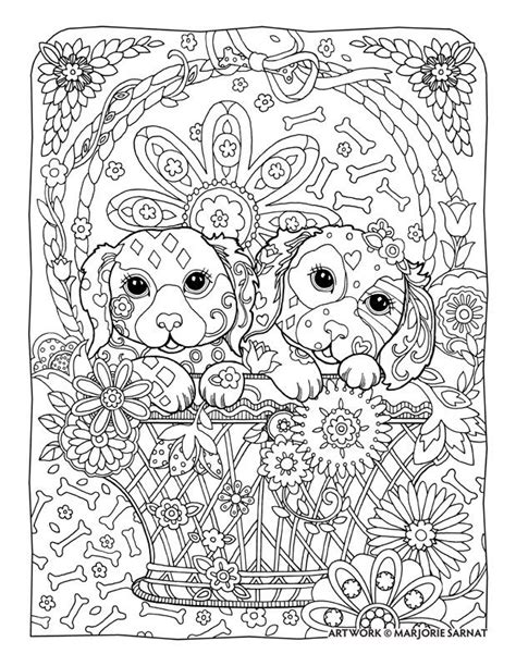 Creative Haven Dazzling Dogs Coloring Book By Marjorie Sarnat Two