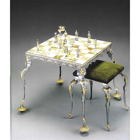 Medieval Battle Century Xiii Chess Set Table And Chairs