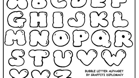 Free Printable Letters Size Alphabet Bubble Letters Alphabet