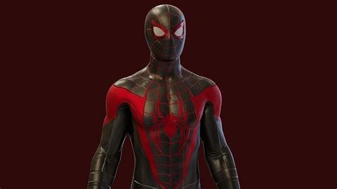 Spider Man Miles Morales Ps5 Rigged 3d Model Rigged Cgtrader