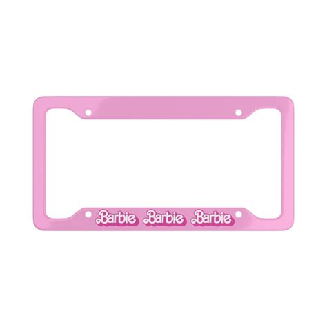 Barbie License Plate Frame Etsy