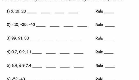 PrimaryLeap.co.uk - Number sequences Worksheet in 2021 | Sequence and