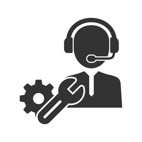 Technical Support Glyph Icons 345523 Vector Art At Vecteezy
