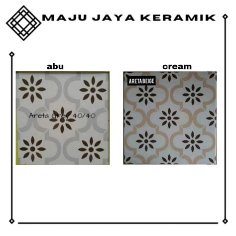 Jual Keramik Lantai 40x40 Kasar Abu Cream Keramik Teras Taman Dapur